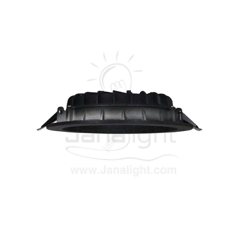 كشاف 20 وات كومبكت وورم حلق اسود مط جنى لايت plastic warm compact 20 watt downlight